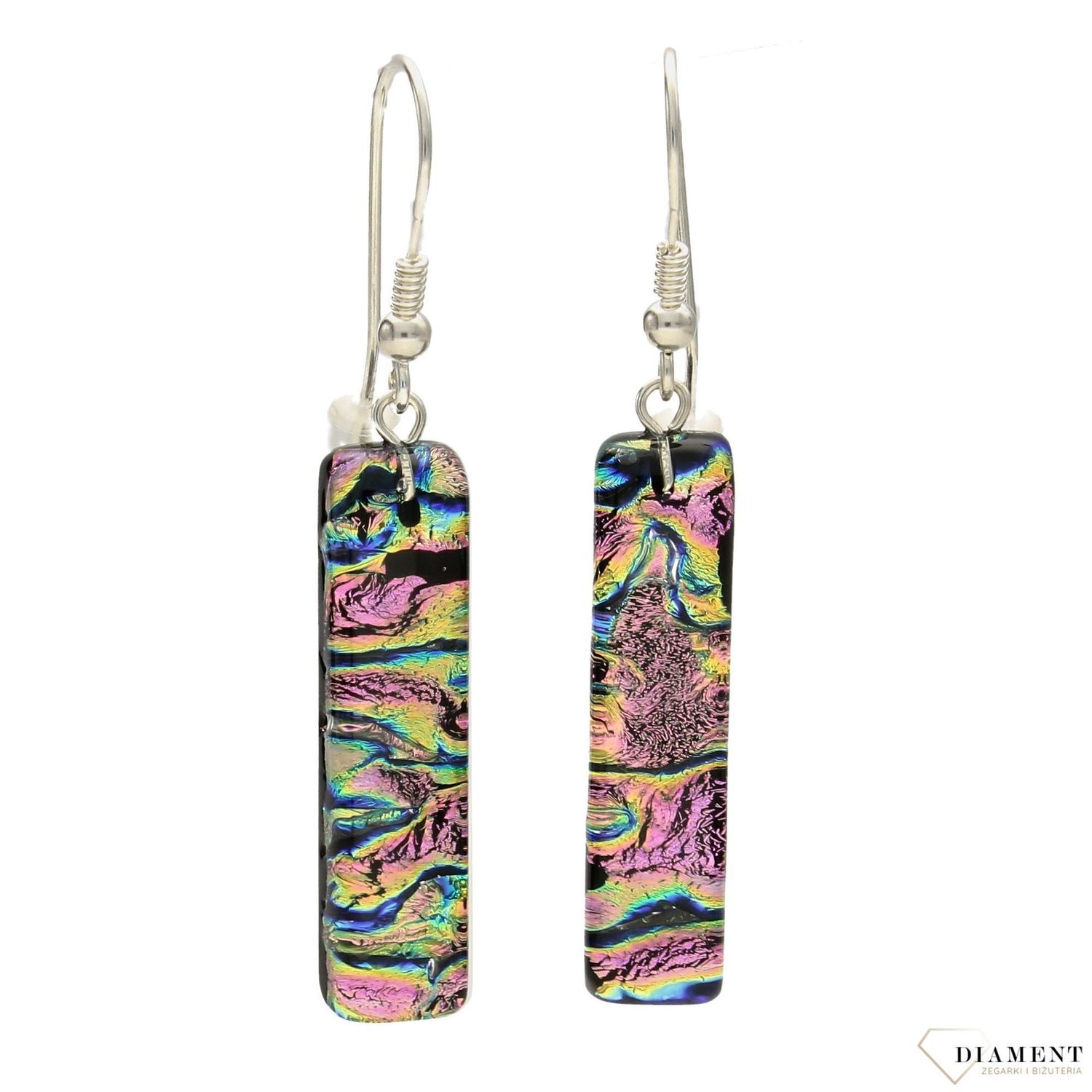 Kolczyki wiszące szkło weneckie Murano 09.jpg